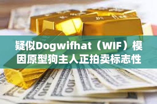 疑似Dogwifhat（WIF）模因原型狗主人正拍賣標志性照片NFT