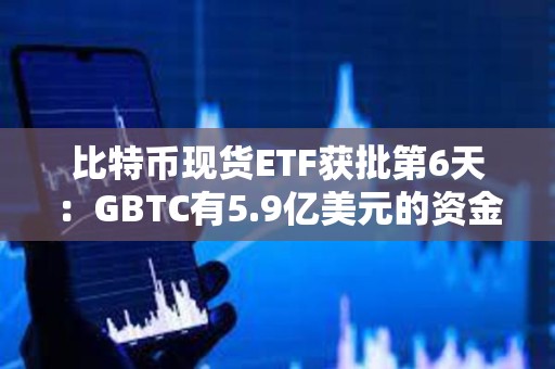 比特幣現(xiàn)貨ETF獲批第6天：GBTC有5.9億美元的資金流出